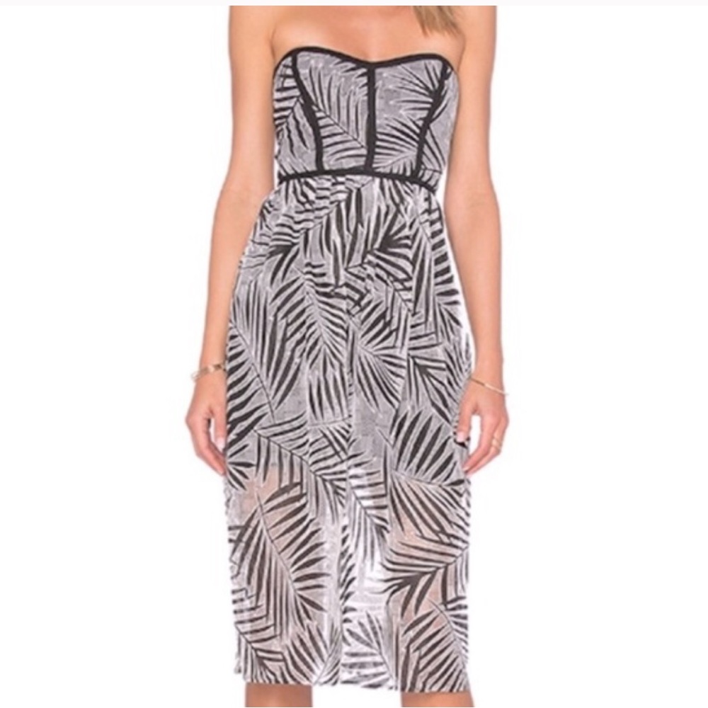 Parker palm leaf dress
